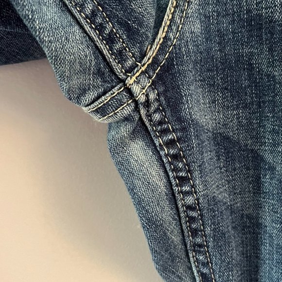 Levi's Low Twist Denim Blue Jeans sz 32W - Picture 4 of 11